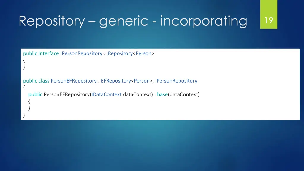 repository generic incorporating