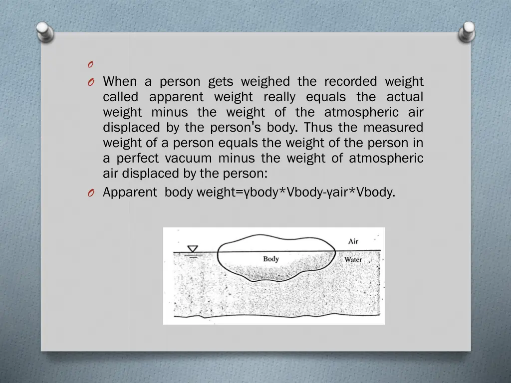 o o when a person gets weighed the recorded