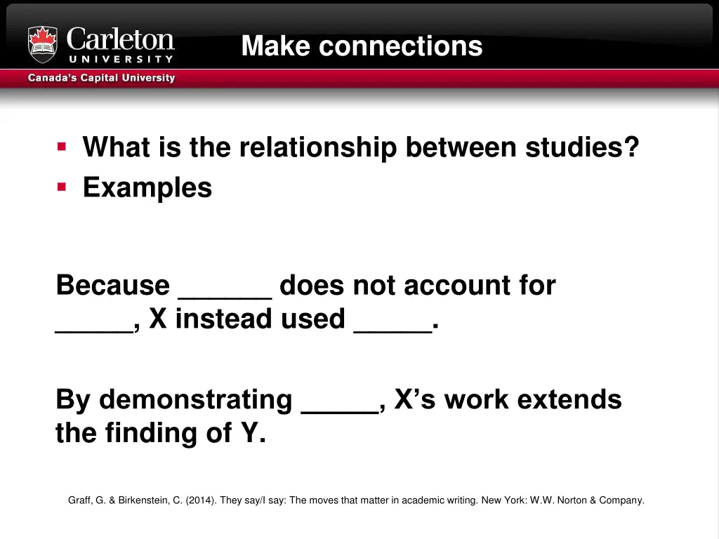 make connections