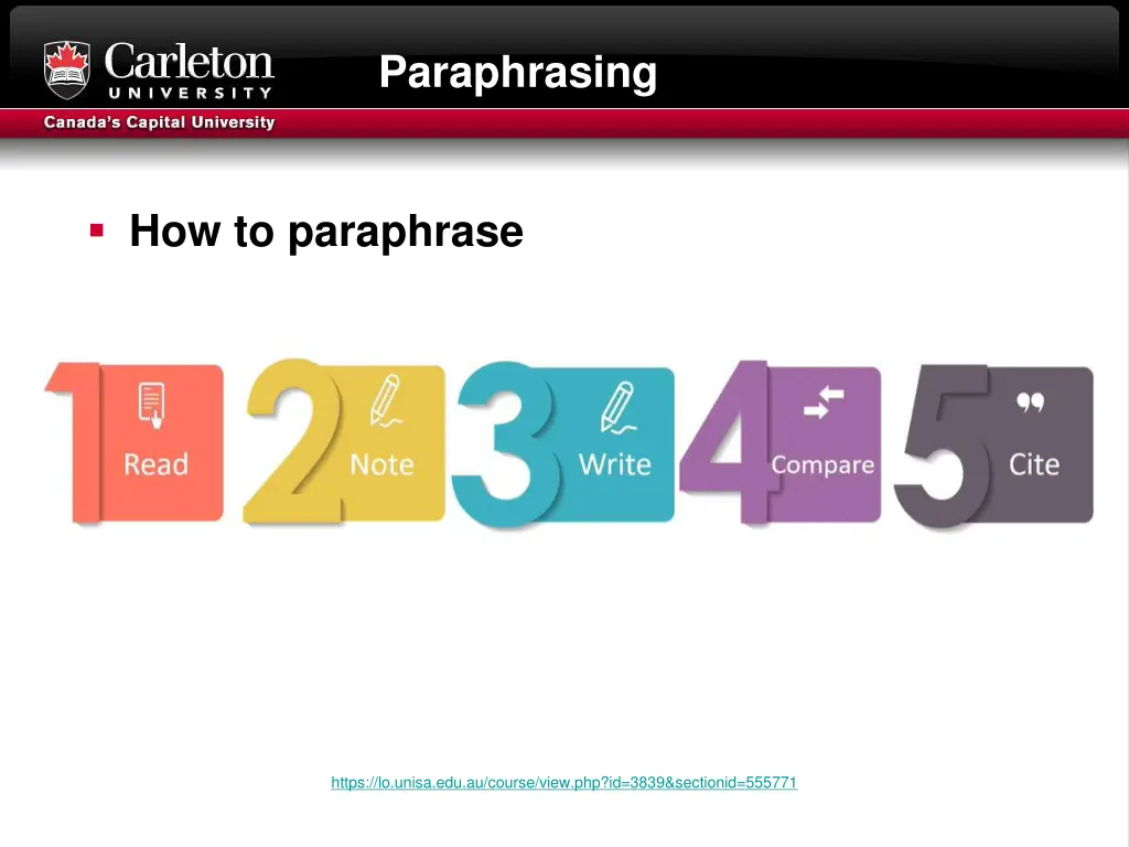 paraphrasing 1