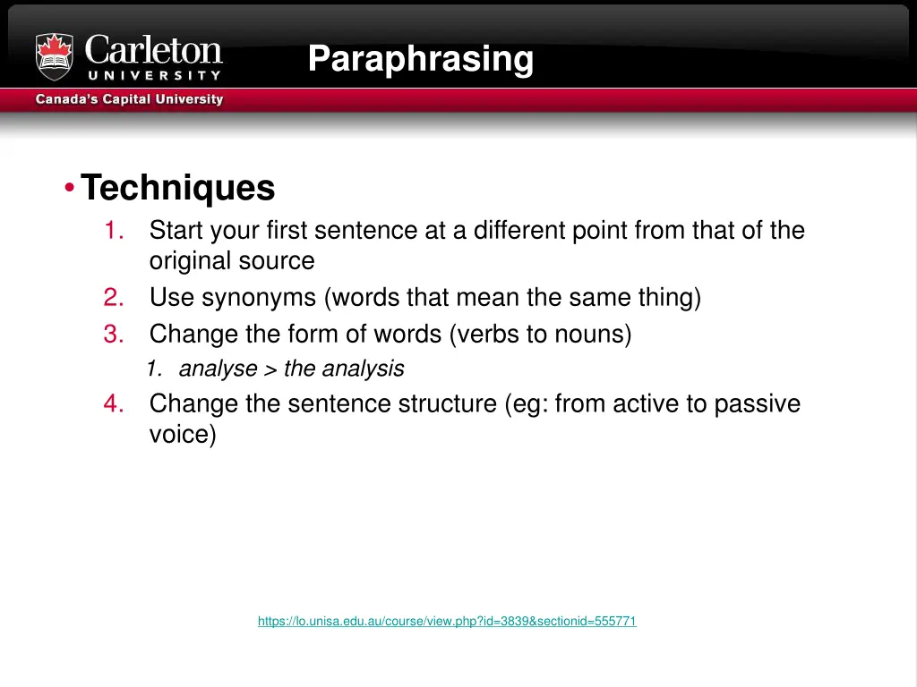 paraphrasing 2