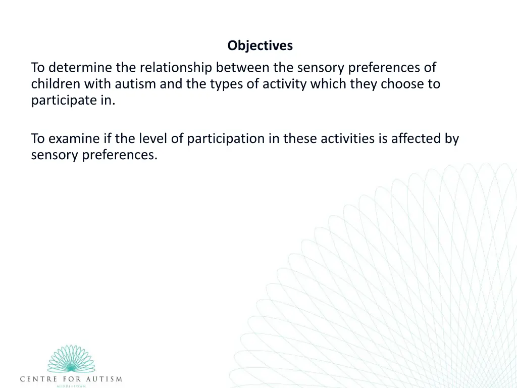objectives
