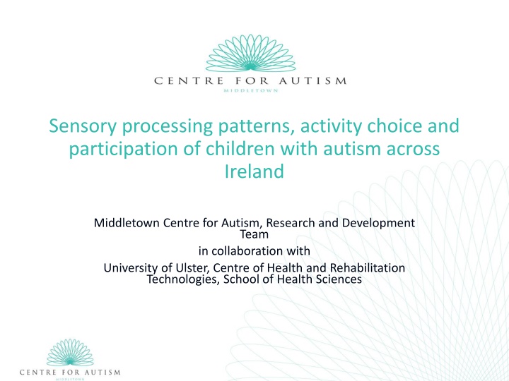 sensory processing patterns activity choice