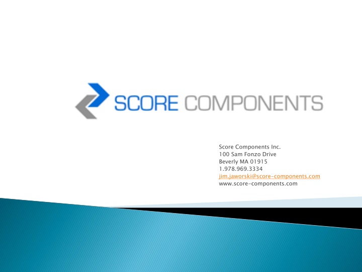 score components inc 100 sam fonzo drive beverly