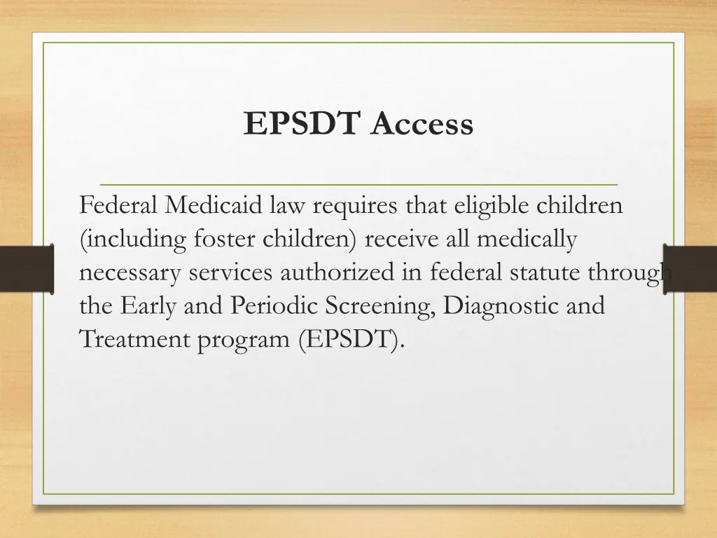 epsdt access