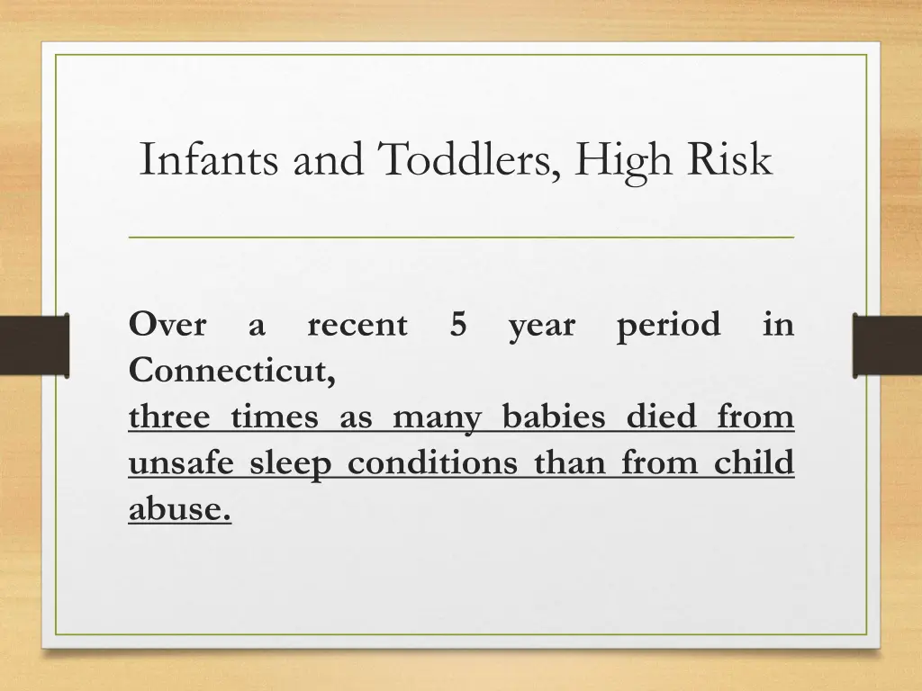 infants and toddlers high risk 1