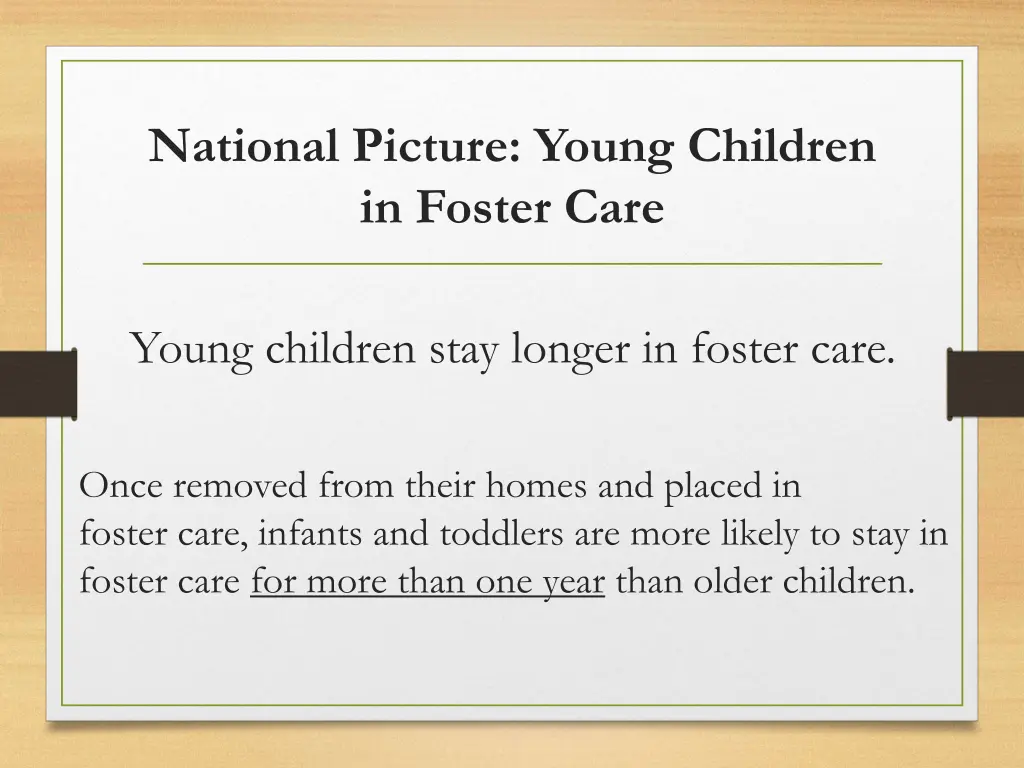 national picture young children in foster care