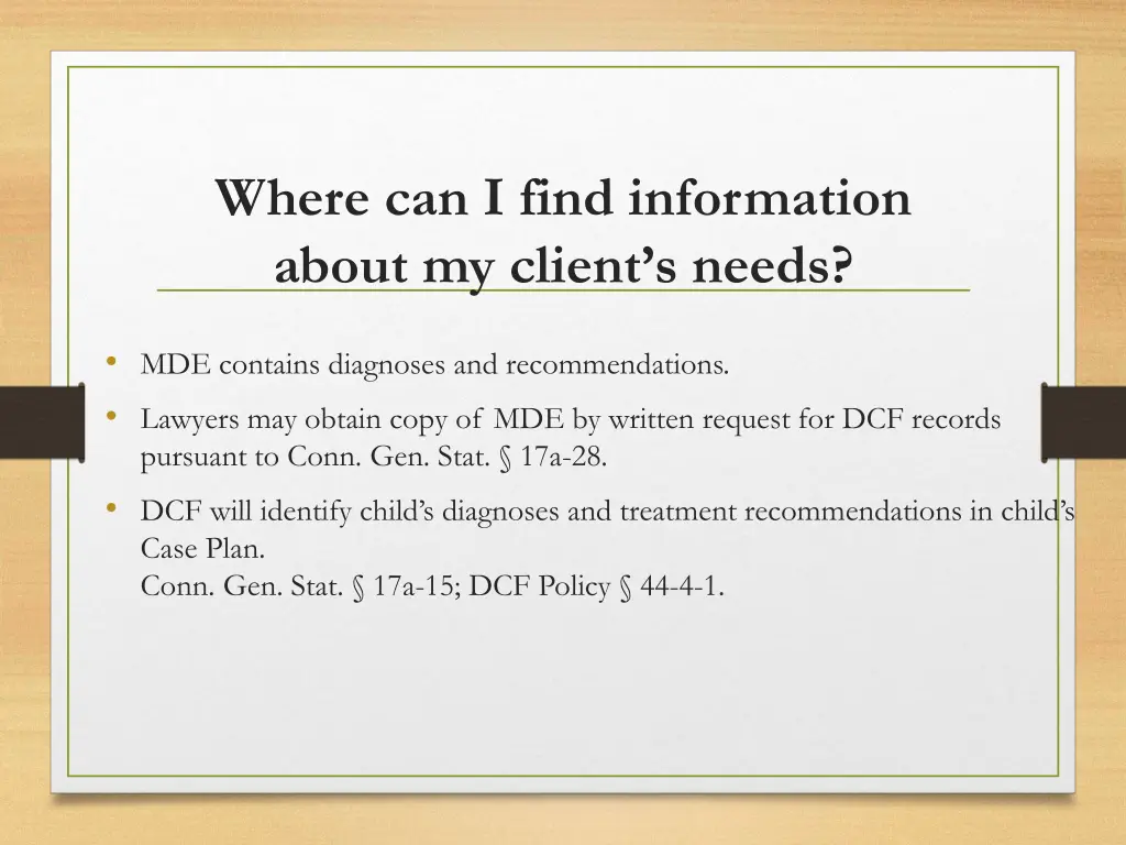 where can i find information about my client 1