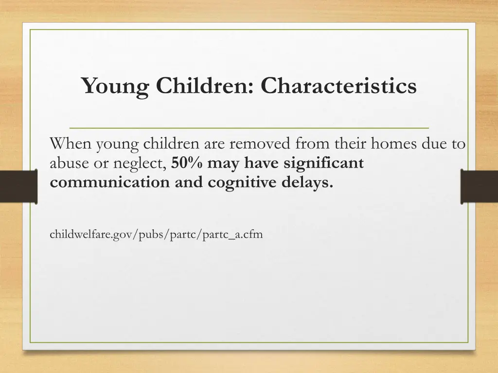 young children characteristics