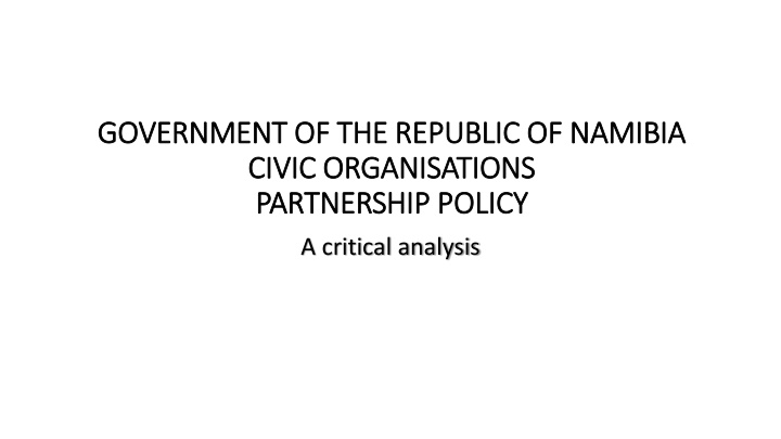 government of the republic of namibia government