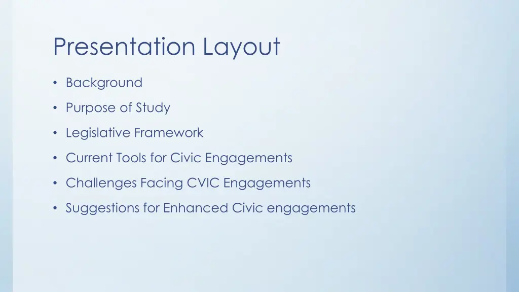 presentation layout