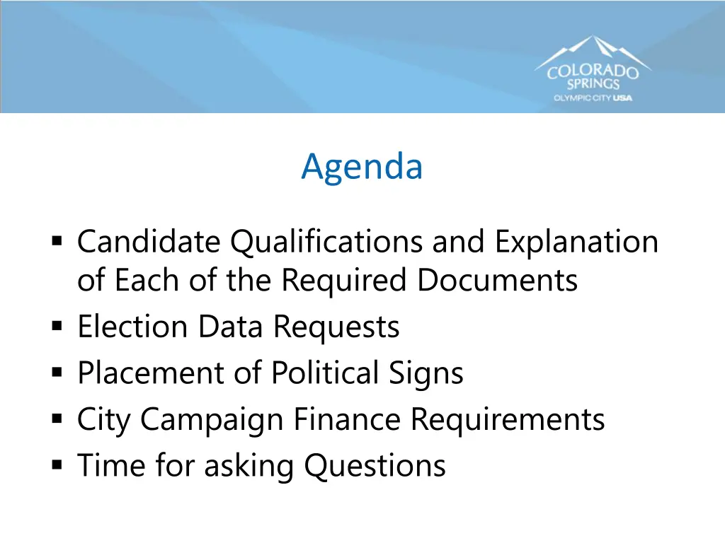 agenda 1