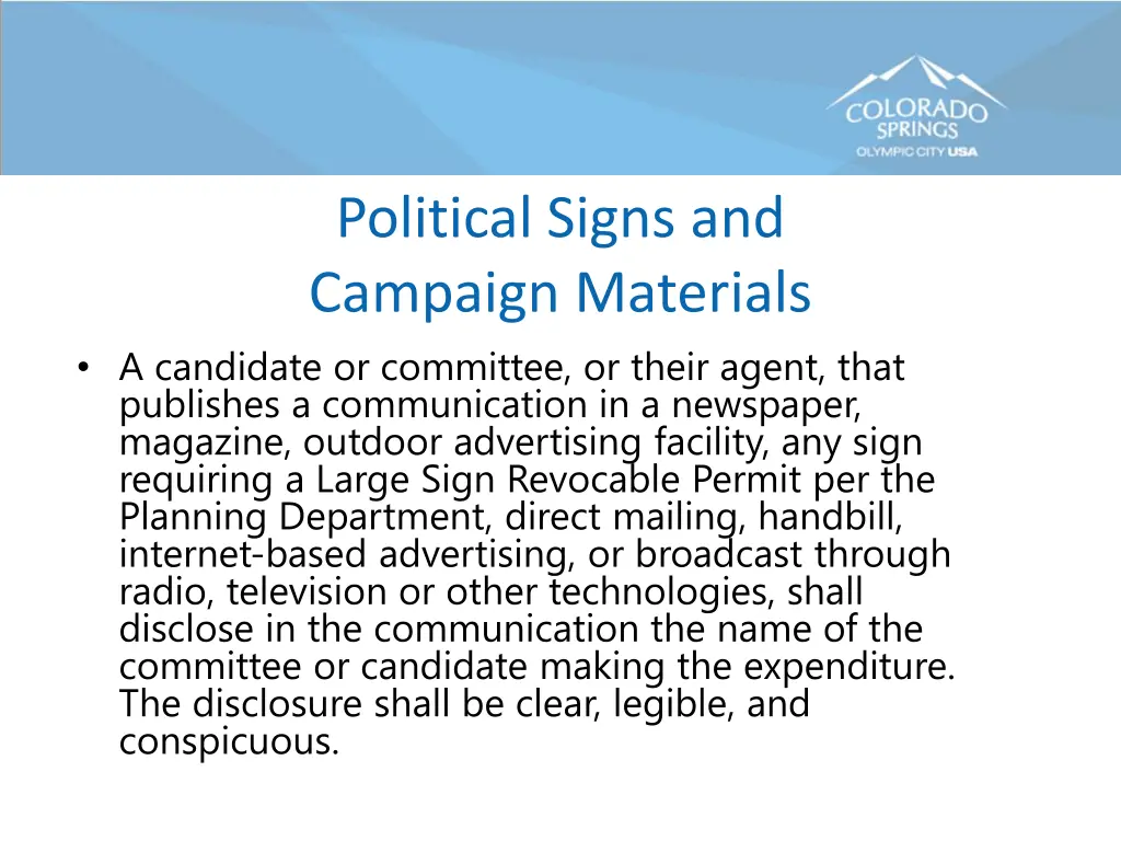 political signs and campaign materials 2