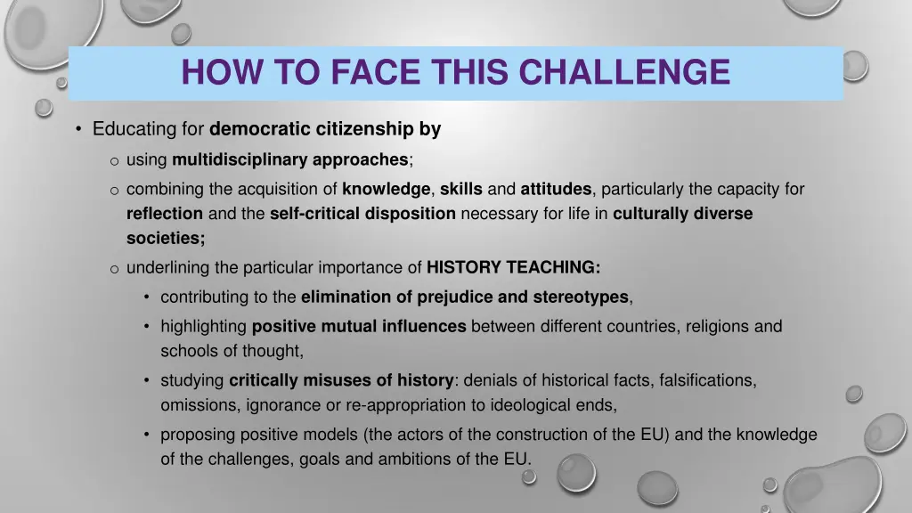how to face this challenge