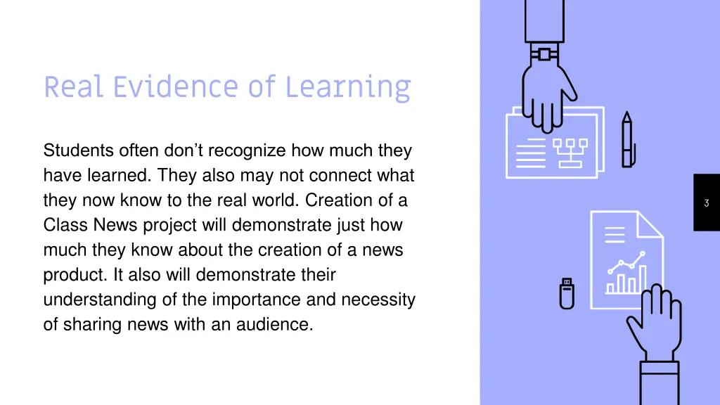 real evidence of learning