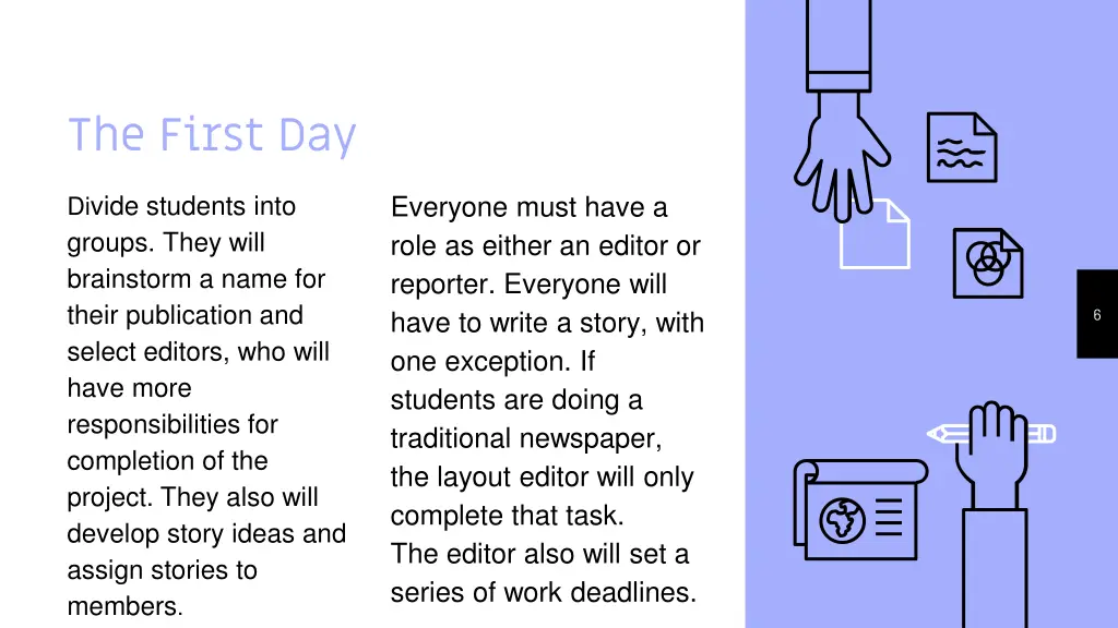 the first day