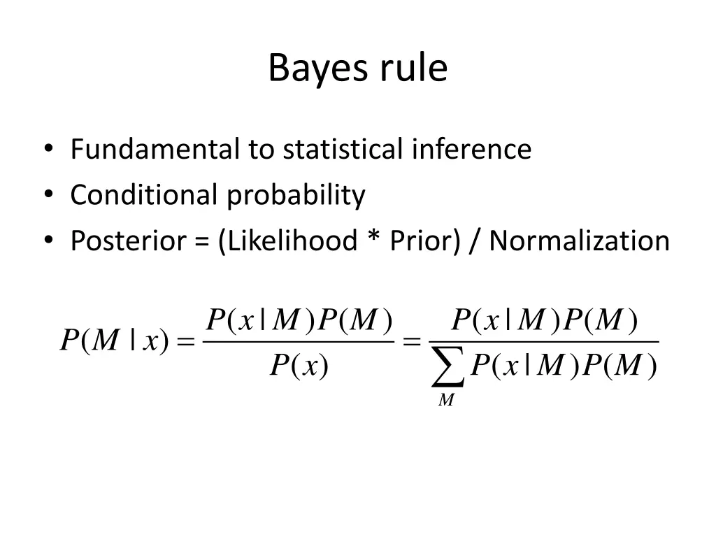 bayes rule