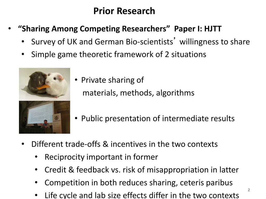 prior research