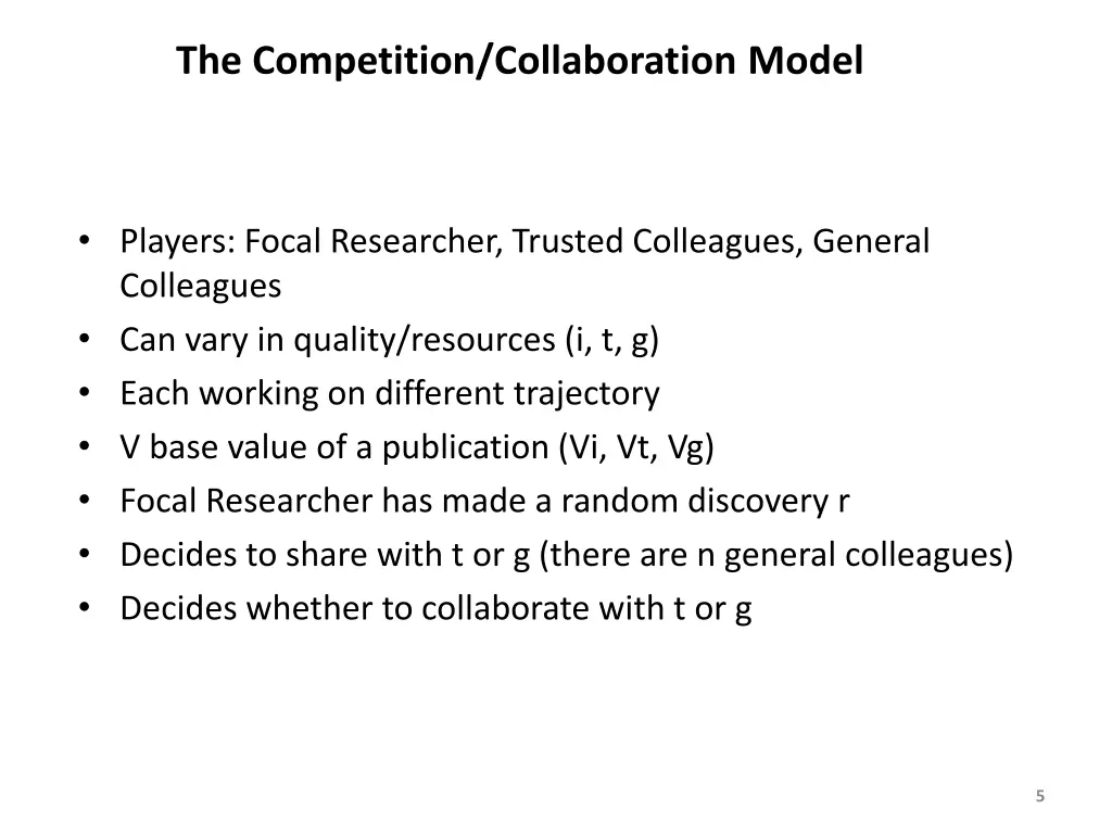 the competition collaboration model