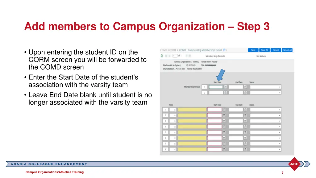 add members to campus organization step 3