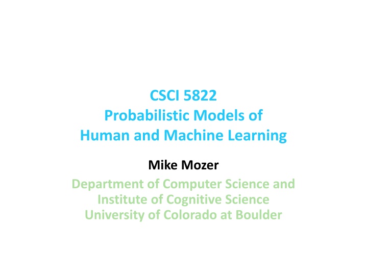 csci 5822