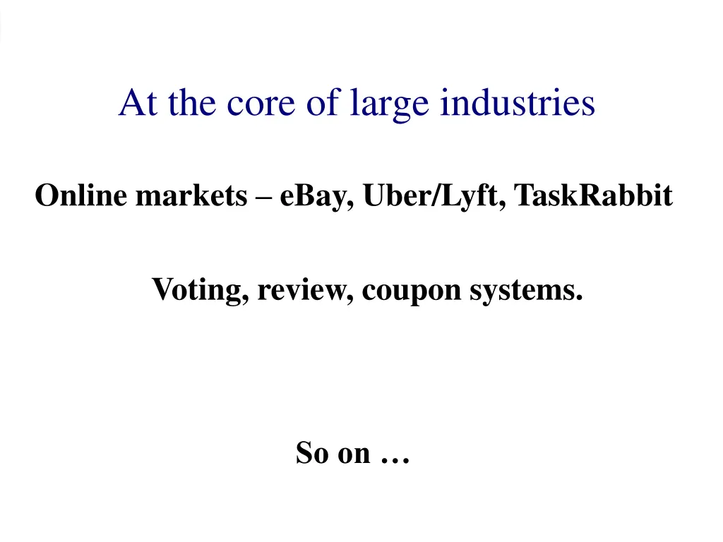 at the core of large industries 1