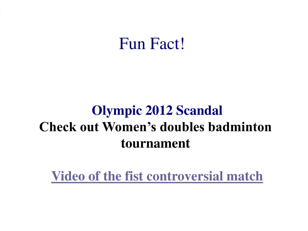 fun fact