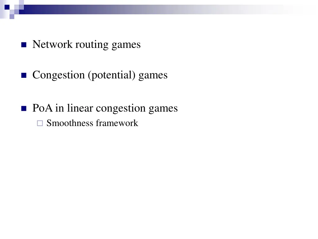 network routing games
