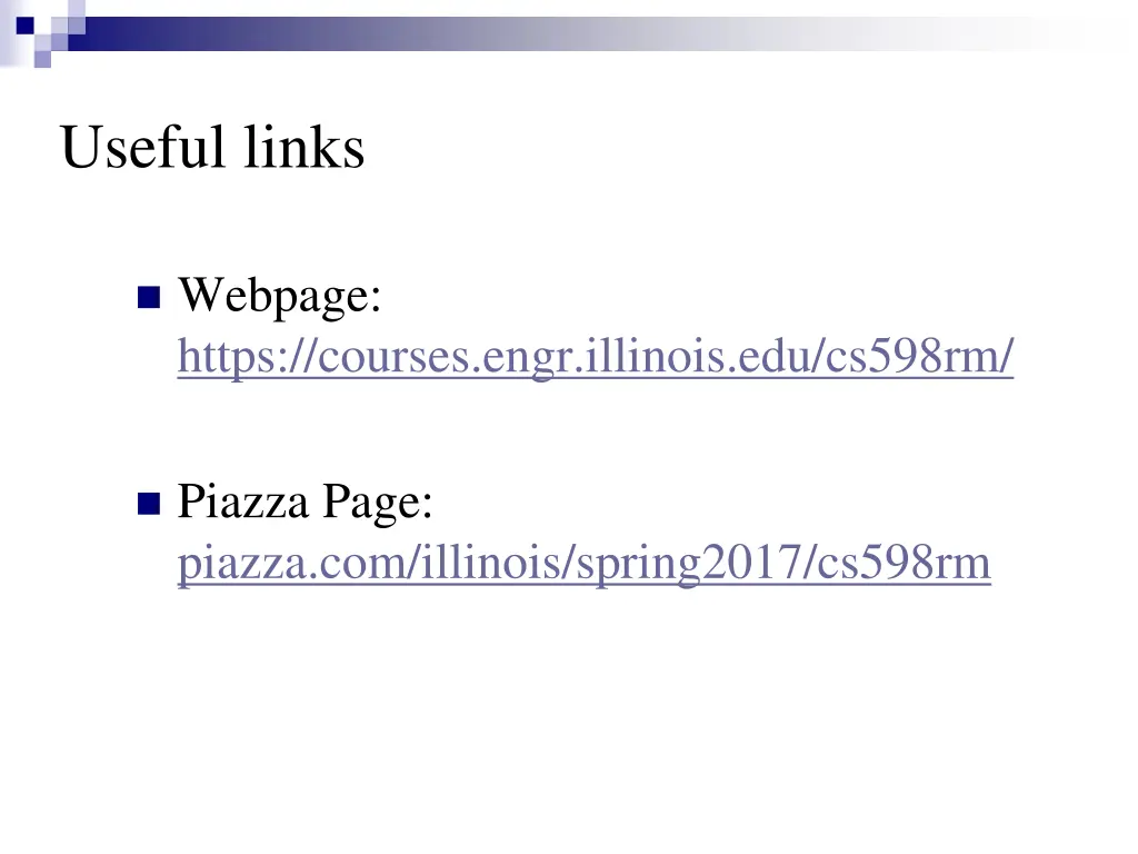 useful links