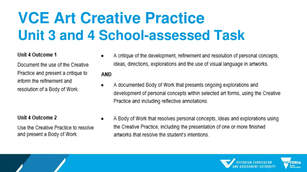 vce art creative practice unit 3 and 4 school 1