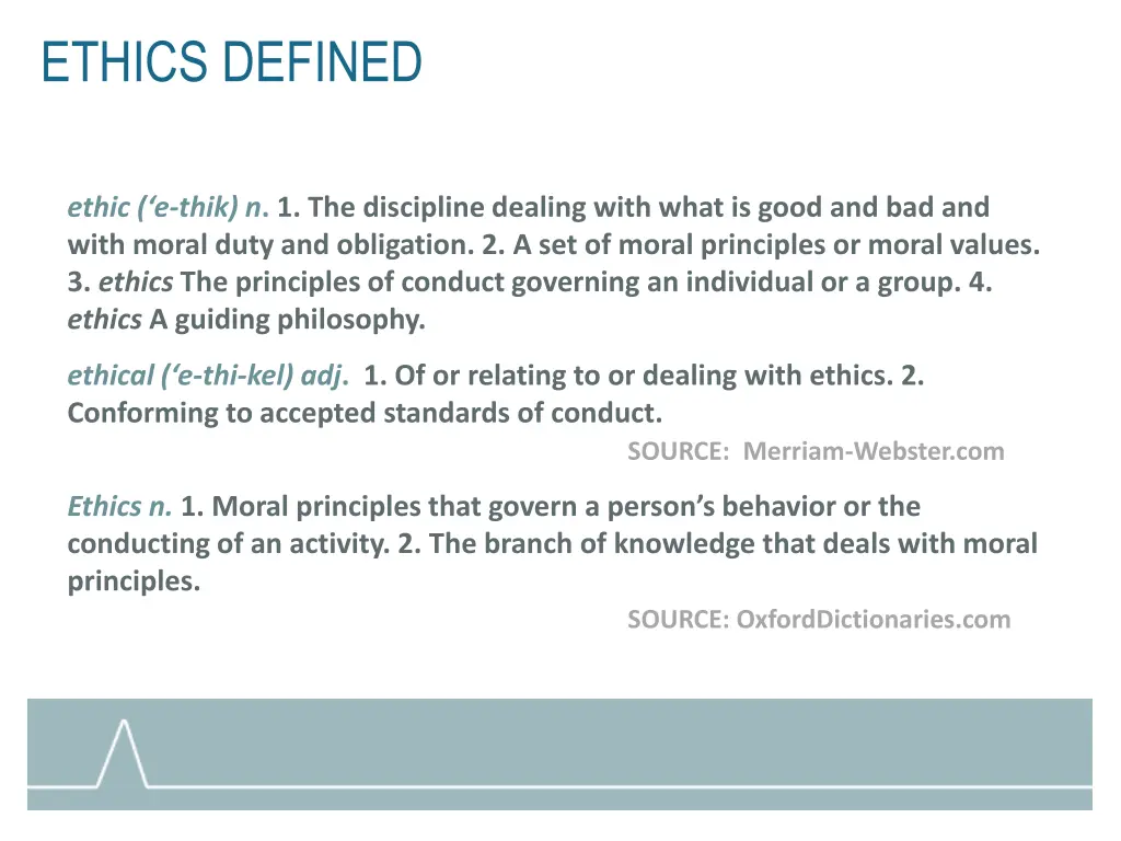 ethics defined