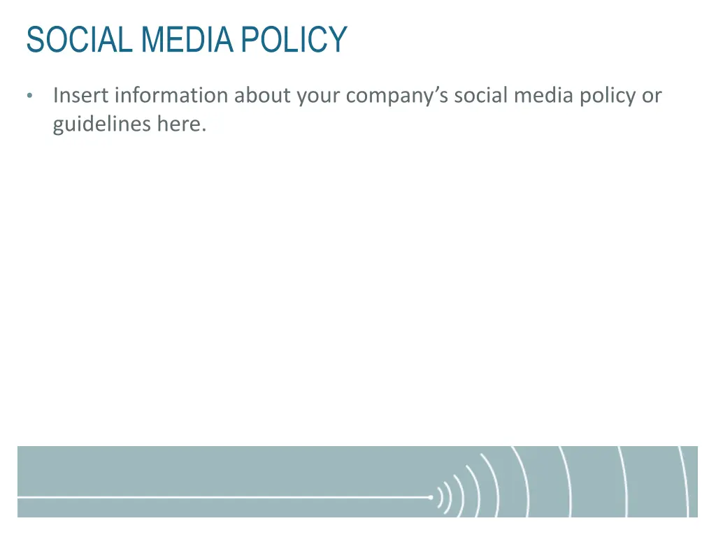 social media policy
