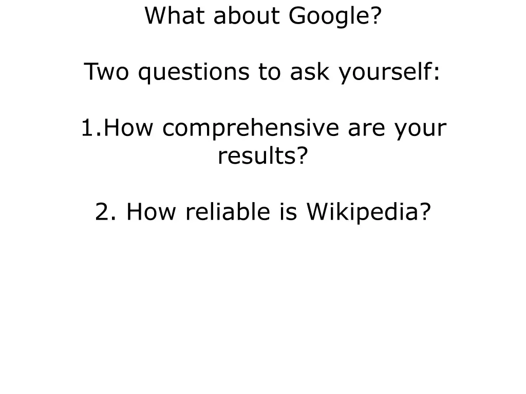 what about google