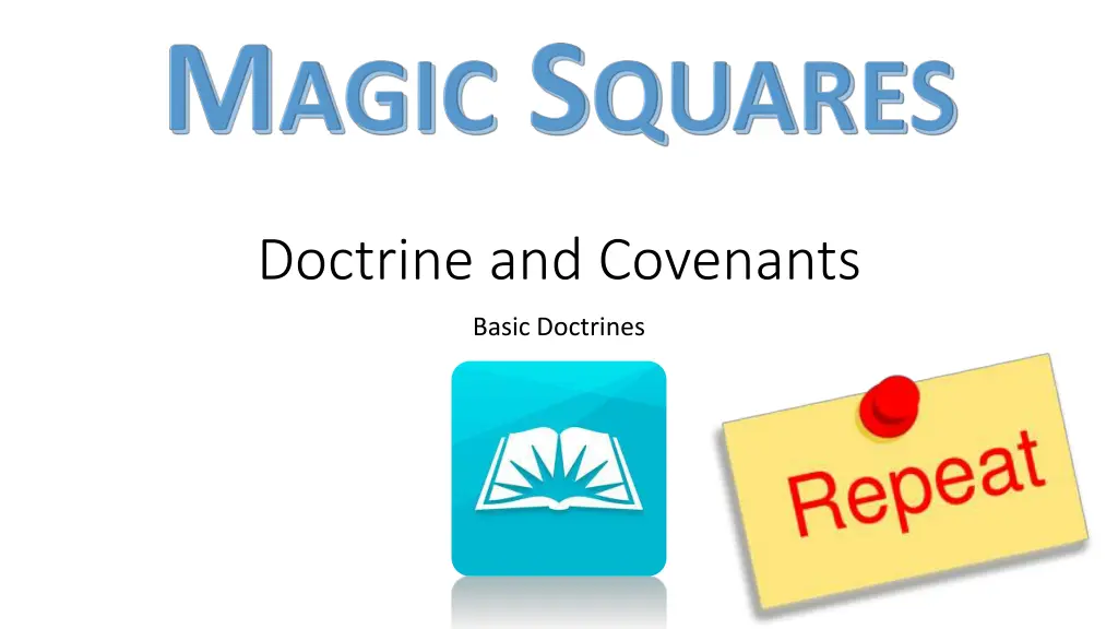 doctrine and covenants 1