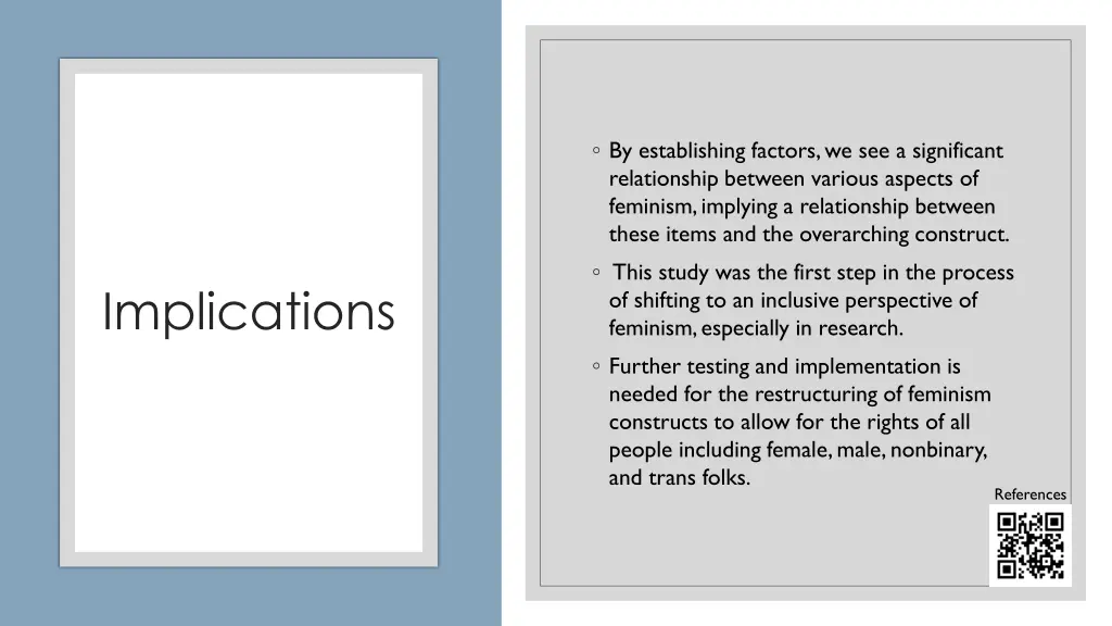by establishing factors we see a significant