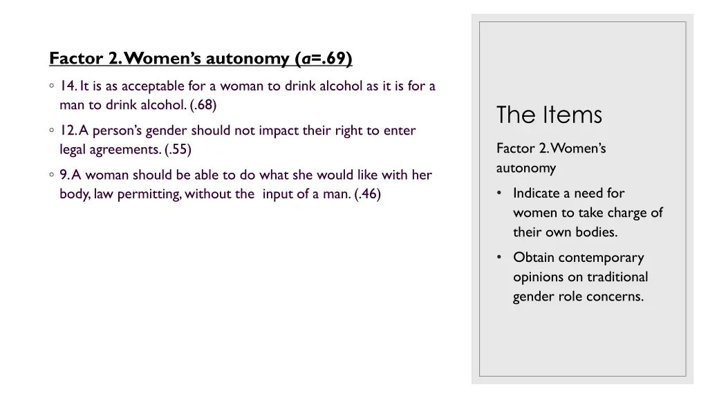 factor 2 women s autonomy a 69