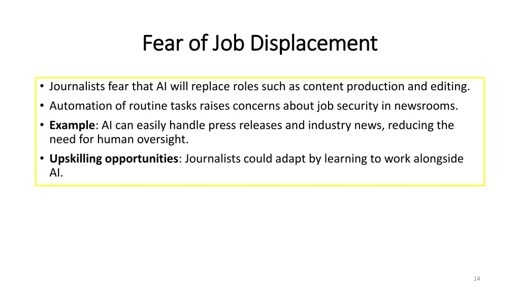 fear of job displacement fear of job displacement