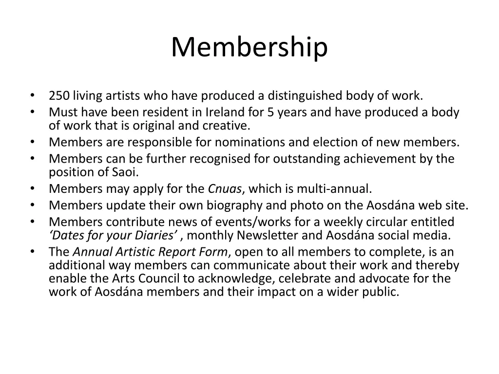 membership