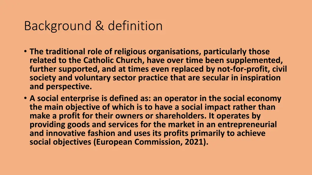 background definition