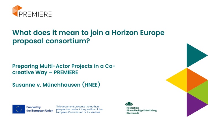 what does it mean to join a horizon europe