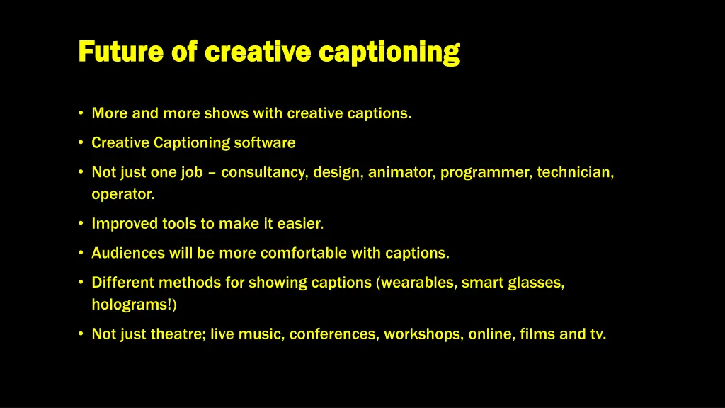 future of creative captioning future of creative