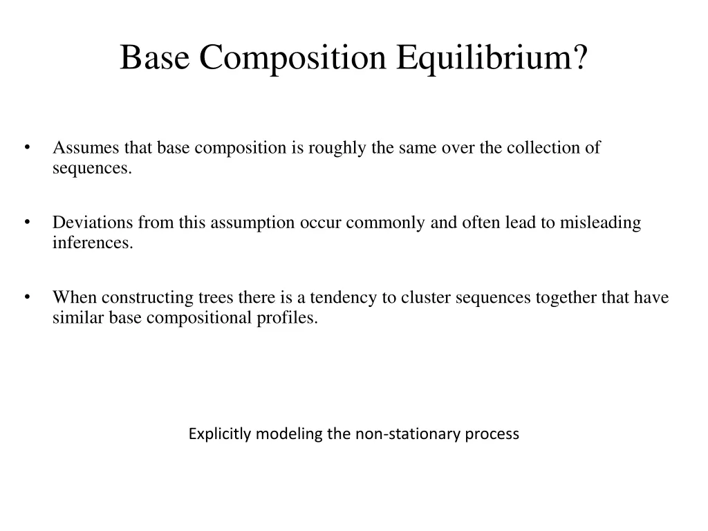 base composition equilibrium