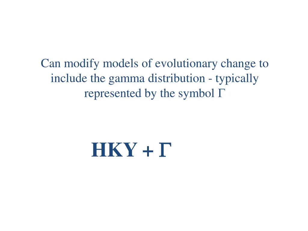 can modify models of evolutionary change