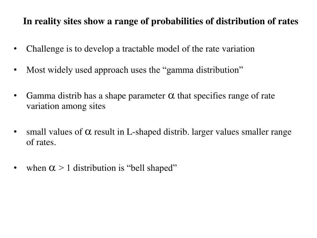 in reality sites show a range of probabilities