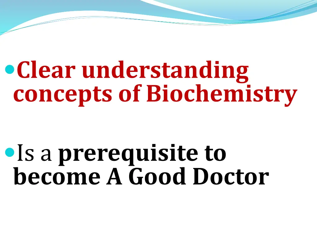 clear understanding concepts of biochemistry