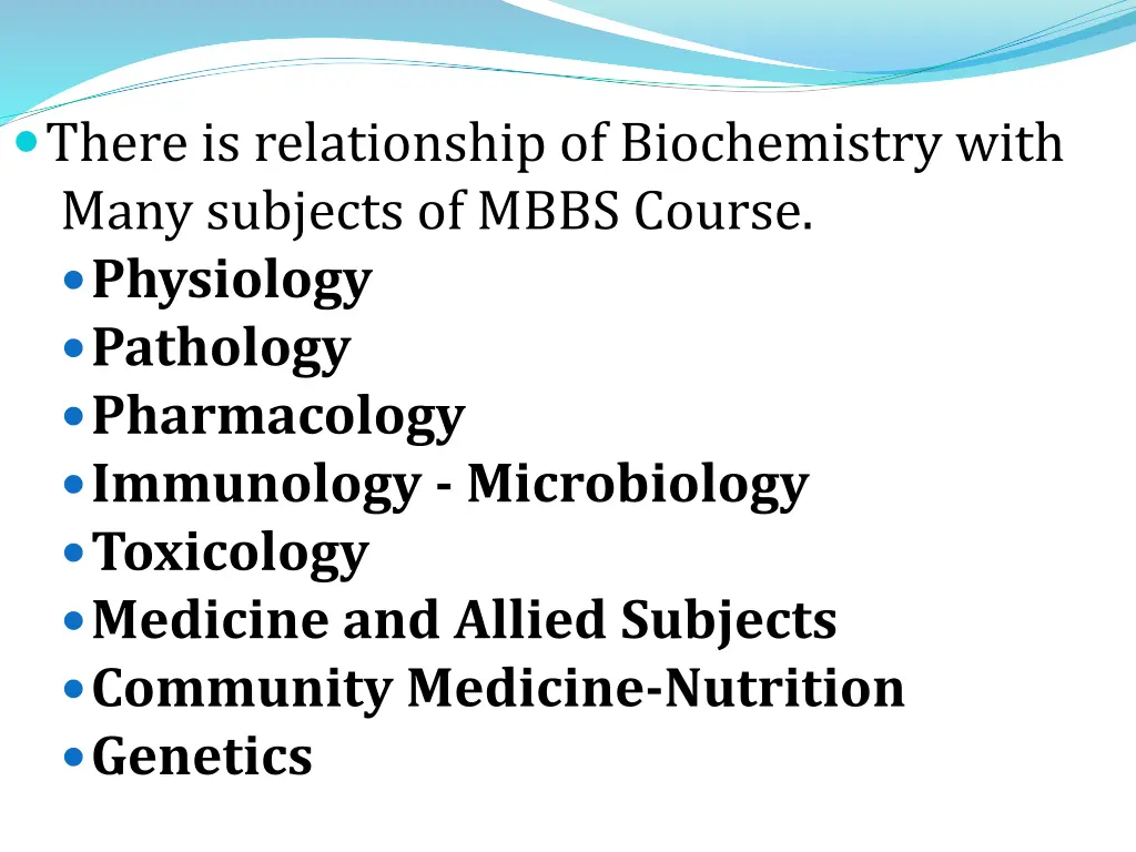 there is relationship of biochemistry with many