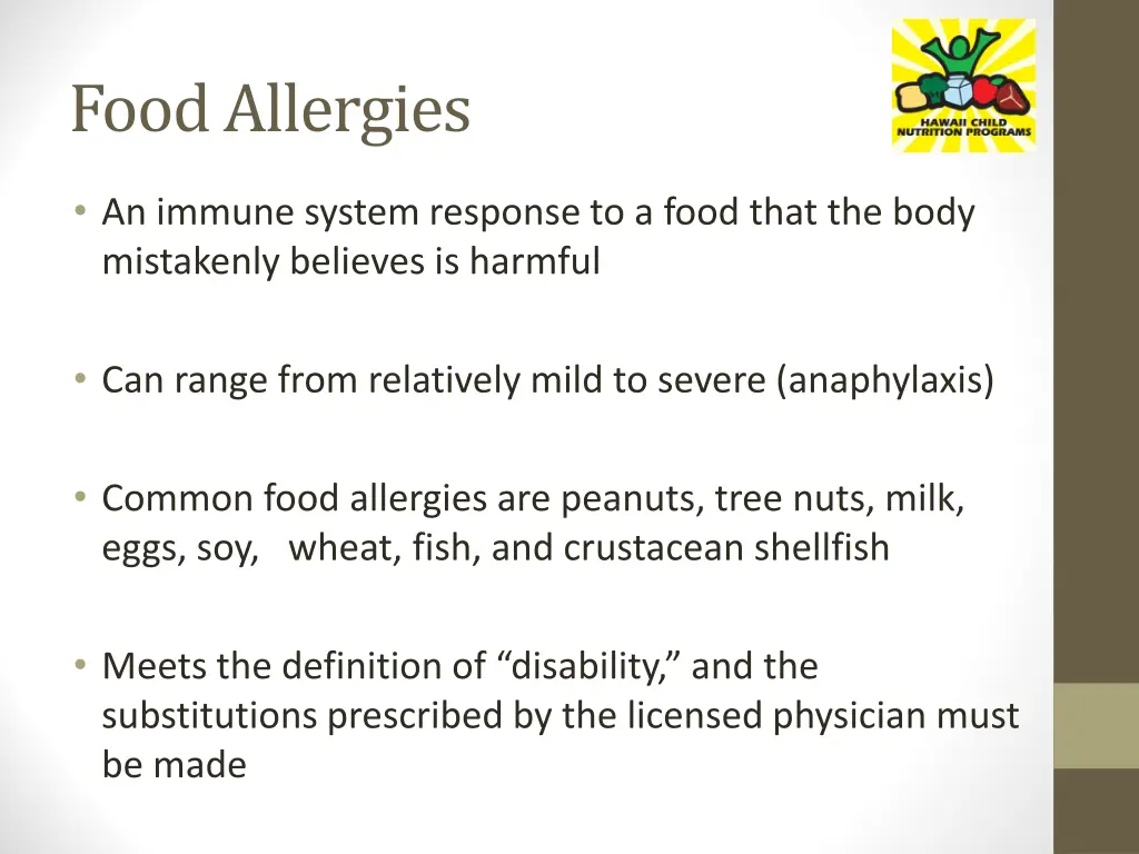 food allergies