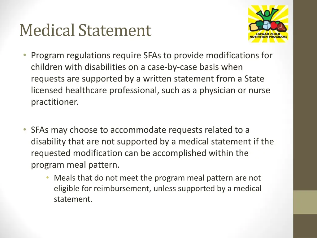 medical statement