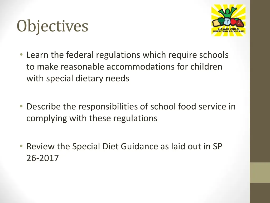 objectives