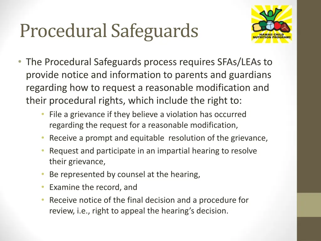 procedural safeguards